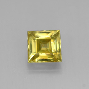 Esfena amarillo natural de 0,45 ct, cuadrado, VS