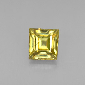 Esfena oro natural de 0,43 ct, cuadrado, VS