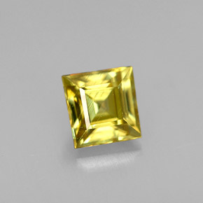 Esfena oro natural de 0,43 ct, cuadrado, VS