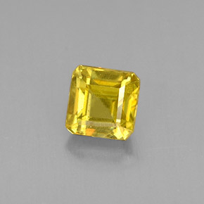 Esfena oro natural de 0,43 ct, corte esmeralda, VS-SI