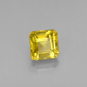 Esfena oro natural de 0,43 ct, corte esmeralda, VS-SI