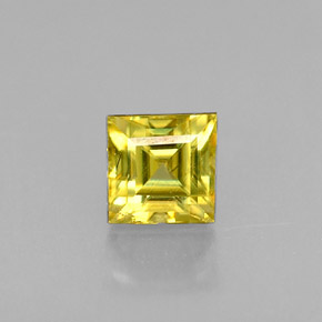 Esfena amarillo natural de 0,35 ct, cuadrado, VS