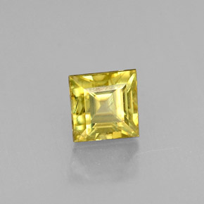 Esfena amarillo natural de 0,35 ct, cuadrado, VS