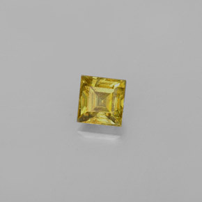 Esfena oro natural de 0,39 ct, cuadrado, VS-SI