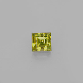 Esfena verde natural de 0,41 ct, cuadrado, VS