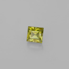 Esfena verde natural de 0,41 ct, cuadrado, VS