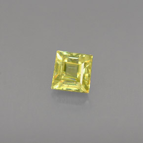Esfena oro natural de 0,37 ct, cuadrado, VS-SI