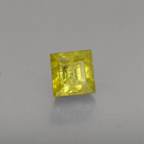 Esfena oro natural de 0,56 ct, cuadrado, VS-SI