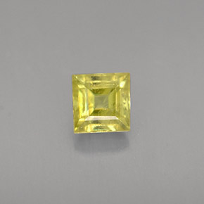 Esfena amarillo natural de 0,36 ct, cuadrado, VS-SI