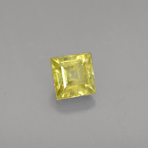 Esfena amarillo natural de 0,36 ct, cuadrado, VS-SI