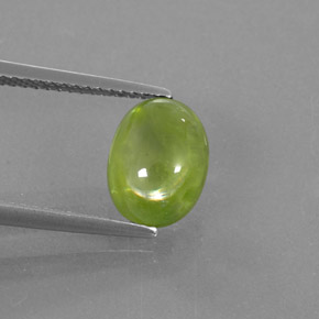Esfena verde natural de 2,93 ct, transparente, transparente / translúcido