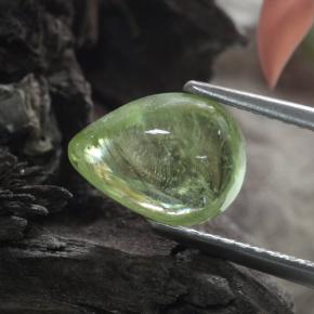 Esfena Verde amarillento natural de 2.24 ct, En forma de pera, Transparente