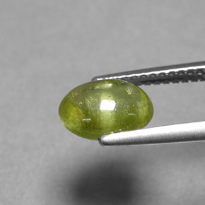 Esfena Verde amarillento natural de 1.66 ct, Transparente, Transparente / Translúcido