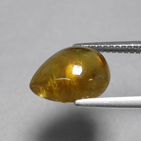 Esfena amarillo natural de 4,36 ct, transparente, transparente / translúcido