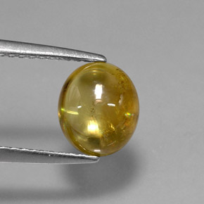 Esfena amarillo natural de 2,04 ct, transparente, transparente / translúcido