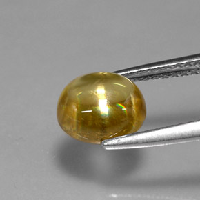 Esfena amarillo natural de 2,04 ct, transparente, transparente / translúcido