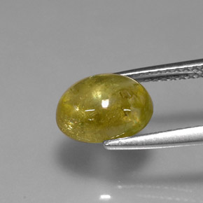Esfena amarillo natural de 2,42 ct, transparente, transparente / translúcido