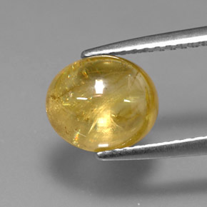 Esfena Dorado amarillo natural de 2.82 ct, Transparente, Transparente / Translúcido