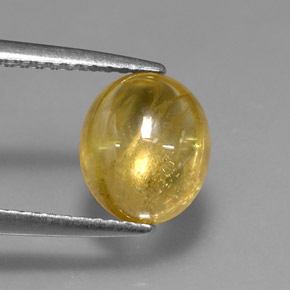 Esfena Dorado amarillo natural de 2.82 ct, Transparente, Transparente / Translúcido