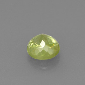 Esfena Verde natural de 0.48 ct, Corte Redondo, VS