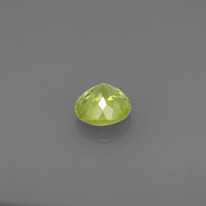 Esfena verde natural de 0,44 ct, corte redondo, VS