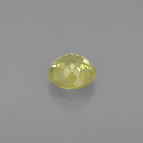 Esfena verde natural de 0,48 ct, corte redondo, VS