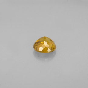 Esfena Dorado natural de 0.55 ct, Corte Redondo, VVS-VS