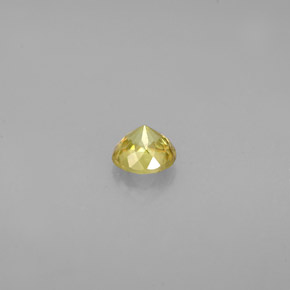 Esfena amarillo natural de 0,34 ct, corte redondo, VS