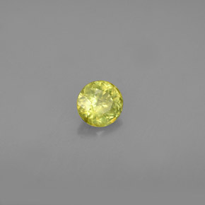 Esfena verde natural de 0,36 ct, corte redondo, VS-SI