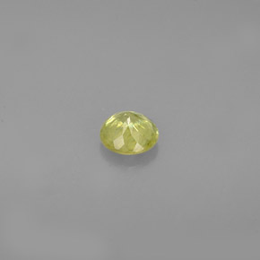 Esfena verde natural de 0,36 ct, corte redondo, VS-SI