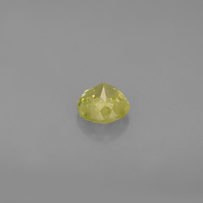 Esfena verde natural de 0,57 ct, corte redondo, VS-SI