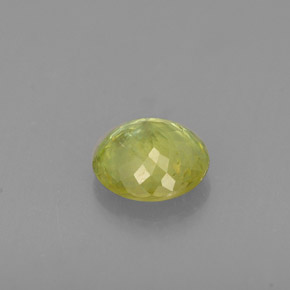 Esfena verde natural de 0,51 ct, corte redondo, VS