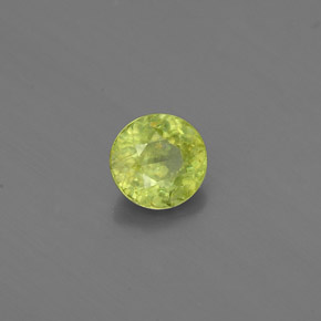 Esfena amarillo natural de 0,39 ct, corte redondo, VS-SI