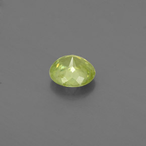 Esfena amarillo natural de 0,39 ct, corte redondo, VS-SI
