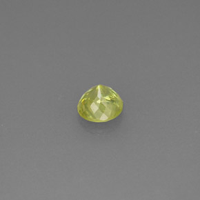 Esfena verde natural de 0,38 ct, corte redondo, VS