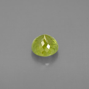 Esfena verde natural de 1,08 ct, corte redondo, VS-SI
