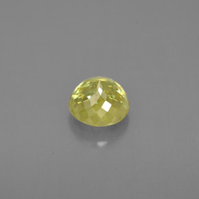Esfena Verde amarillento natural de 1.04 ct, Corte Redondo, VS-SI