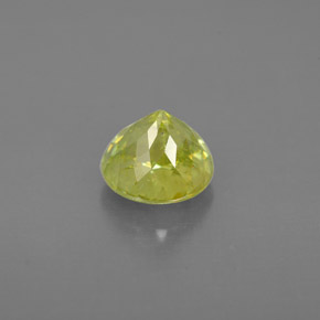 Esfena verde natural de 1,25 ct, corte redondo, VS-SI
