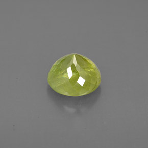Esfena verde natural de 1,50 ct, corte redondo, VS-SI