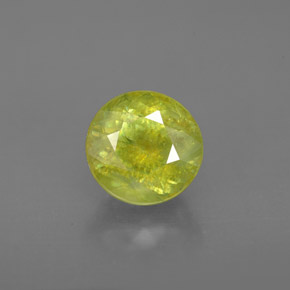 Esfena verde natural de 1,79 ct, corte redondo, VS-SI