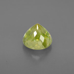 Esfena verde natural de 1,79 ct, corte redondo, VS-SI