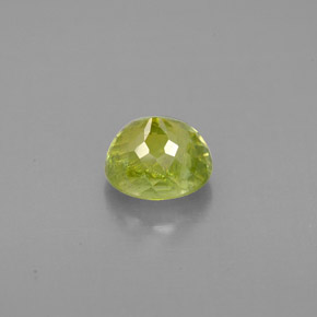 Esfena Verde amarillento natural de 1.29 ct, Corte Óvalo, VS-SI