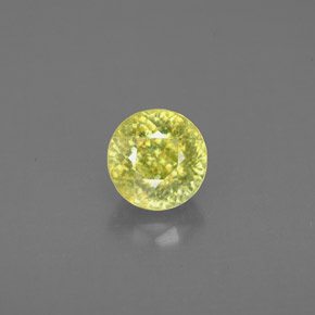 Esfena verde natural de 1,06 ct, corte redondo, VS-SI