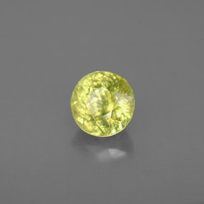 Esfena verde natural de 1,06 ct, corte redondo, VS-SI
