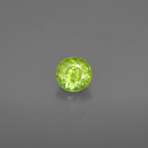 Esfena verde natural de 1,45 ct, corte redondo, SI