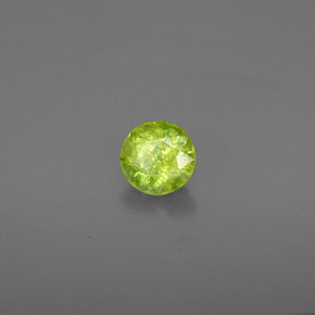 Esfena verde natural de 1,45 ct, corte redondo, SI