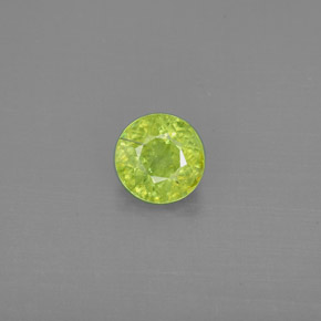 Esfena verde natural de 1,33 ct, corte redondo, SI