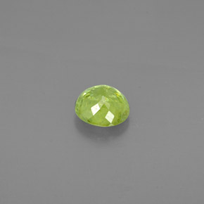Esfena verde natural de 1,33 ct, corte redondo, SI