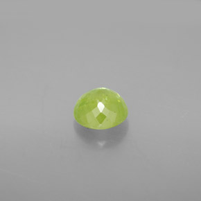 Esfena verde natural de 1,20 ct, corte redondo, SI