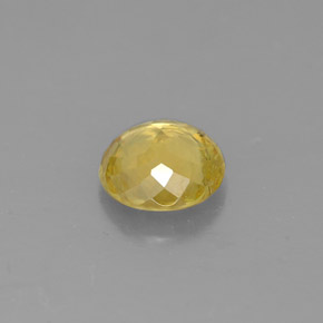 Esfena amarillo natural de 0,72 ct, corte redondo, SI
